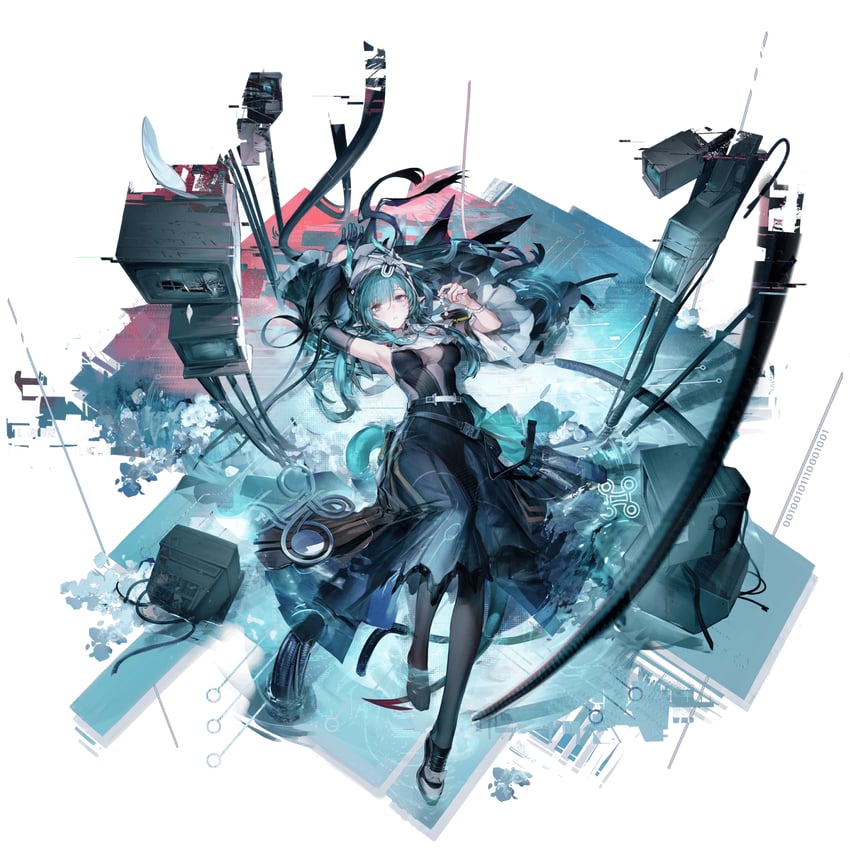 xaihi (arknights and 1 more) drawn by liduke