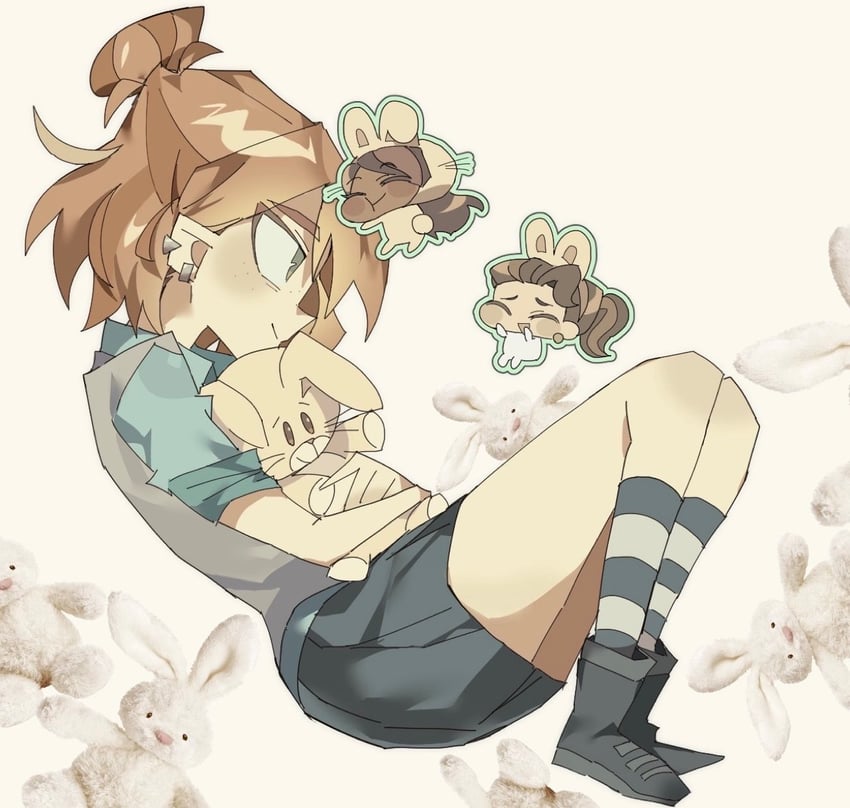 ellie, grett, and gabby (disventure camp) drawn by dokusuji_(kw9onou58)