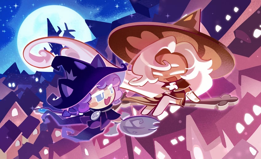 latte cookie and witchberry cookie (cookie run and 2 more) drawn by bradyclaph83904