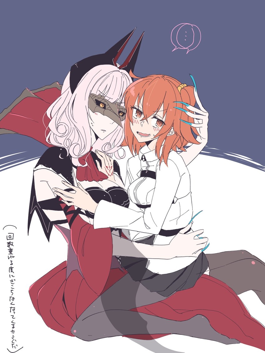 fujimaru ritsuka and carmilla (fate and 1 more) drawn by hollomaru