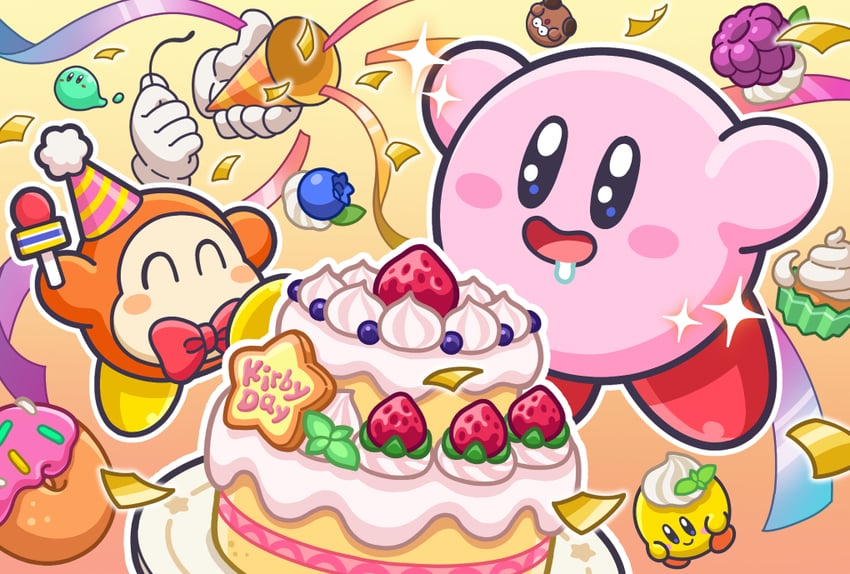 kirby, waddle dee, server hand, and jelly kirby (kirby and 1 more)