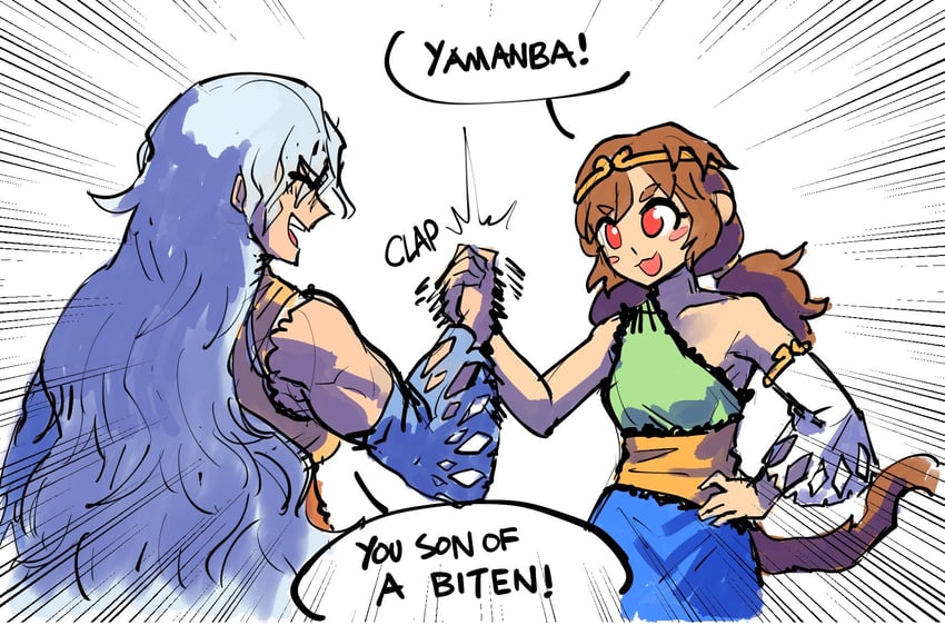 sakata nemuno and son biten (touhou and 1 more) drawn by kaibootsu