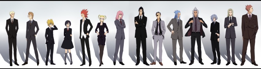 roxas, xion, axel, xemnas, saix, and 8 more (kingdom hearts and 4 more)