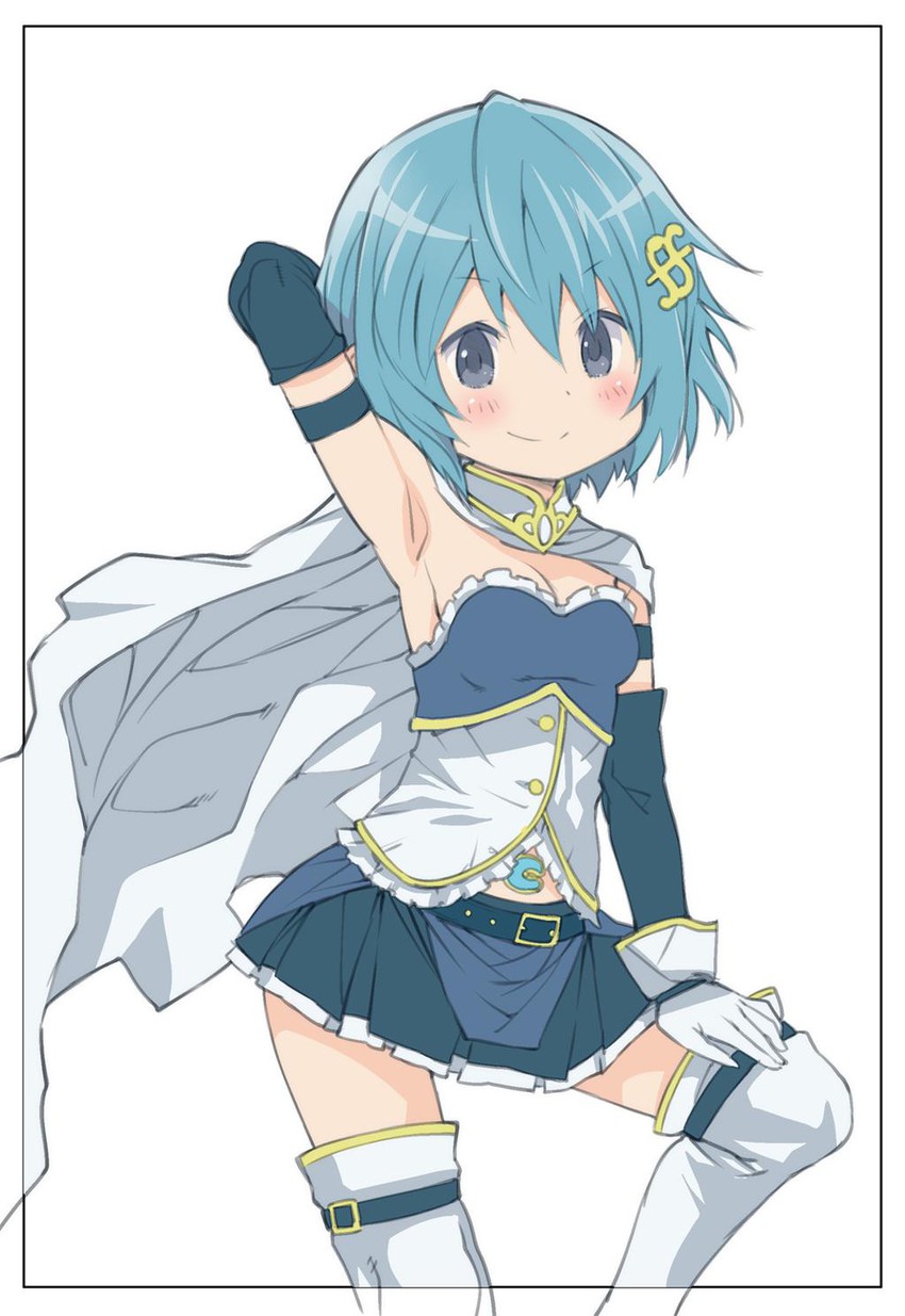 miki sayaka (mahou shoujo madoka magica) drawn by saeki_tatsuya