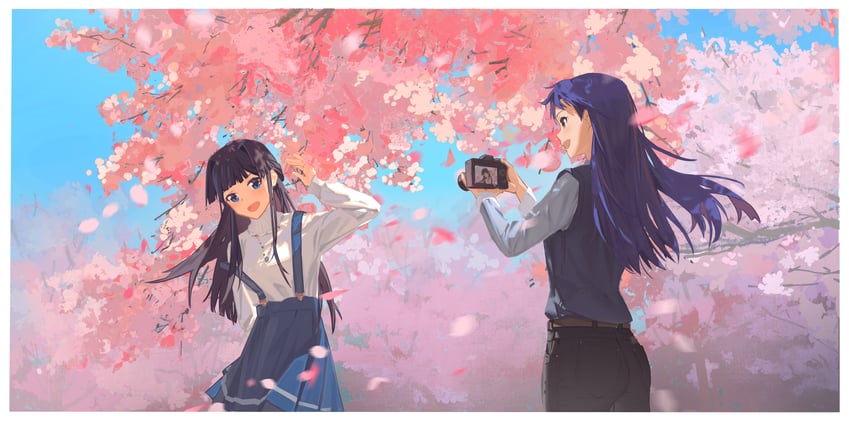 kisaragi chihaya and mogami shizuka (idolmaster and 1 more) drawn by da_tengzi