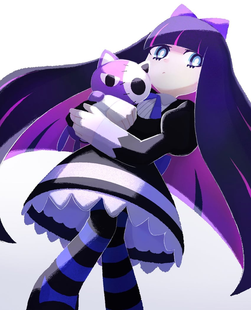 stocking and honekoneko (panty & stocking with garterbelt) drawn by ameiro_tamanegi