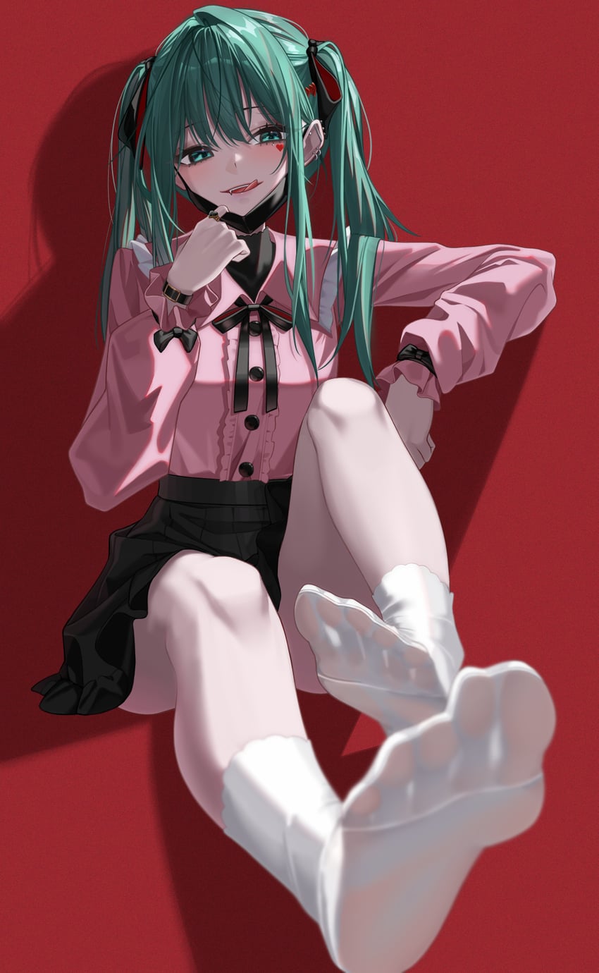 hatsune miku (vocaloid and 1 more) drawn by bratja