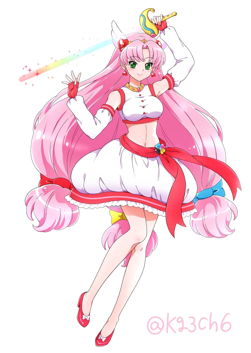 cure chroma and amemiya nijika (original and 1 more) drawn by kagami_chihiro