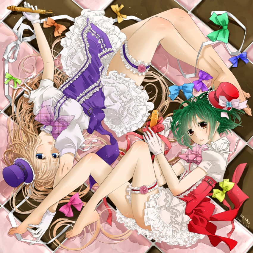 sheryl nome and ranka lee (macross and 1 more) drawn by chitose_kana