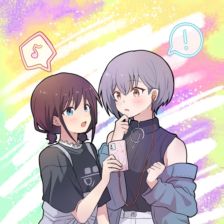 iseri nina and takamatsu tomori (bang dream! and 2 more) drawn by lemoontya