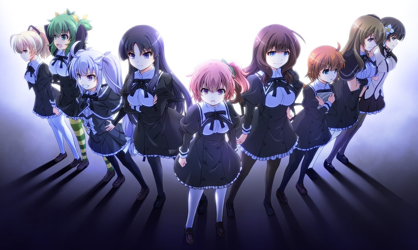kuo shenlin, hitotsuyanagi riri, kaede johan nouvel, wang yujia, shirai yuyu, and 4 more (assault lily) drawn by musashiya_chougenbou