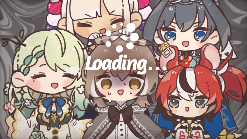 ouro kronii, nanashi mumei, hakos baelz, ceres fauna, tsukumo sana, and 1 more (hololive and 1 more) drawn by amaoto_(ame_no_umi)
