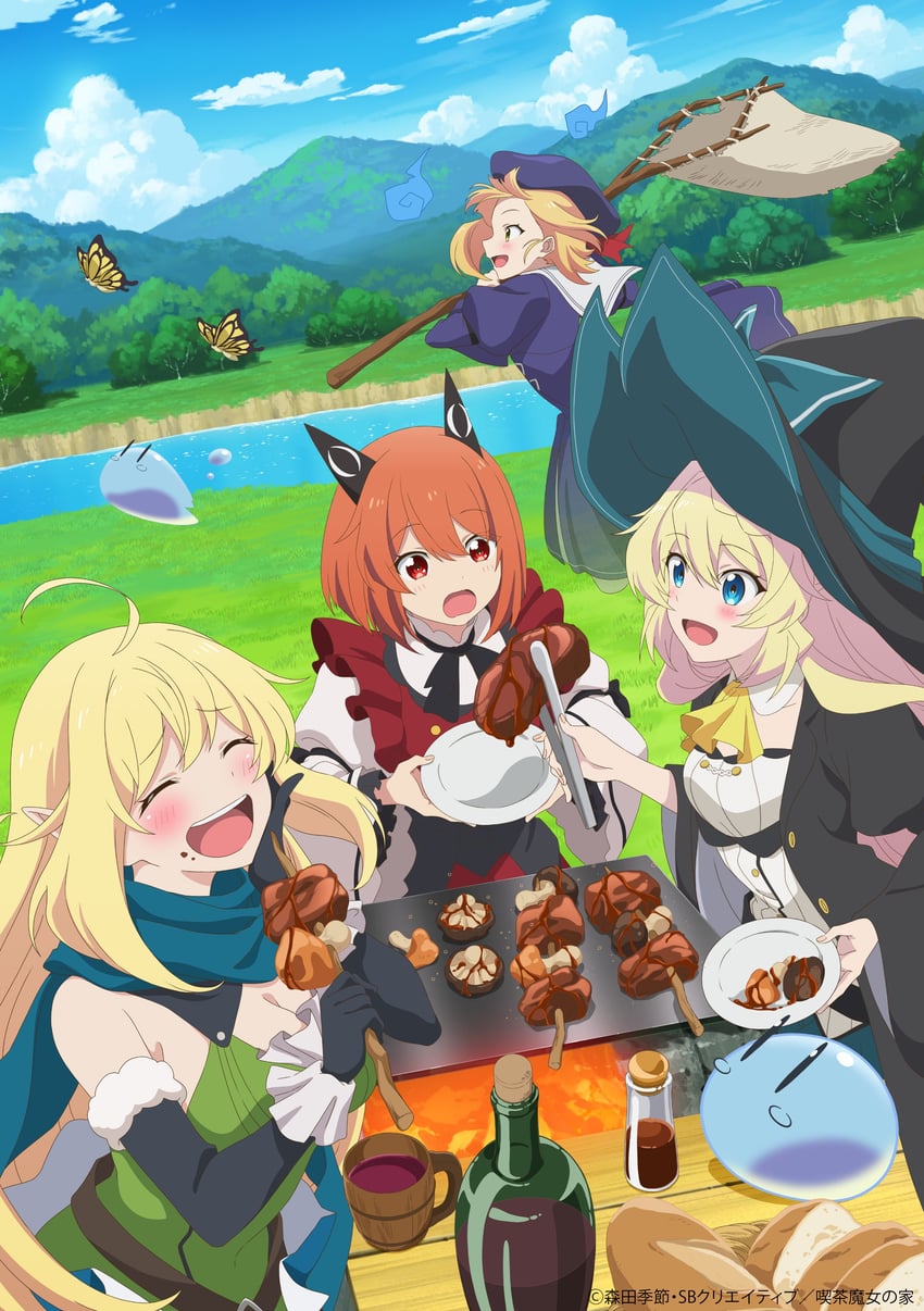 aizawa azusa, laika, halkara, and rosalie (slime taoshite 300 nen shiranai uchi ni level max ni nattemashita)