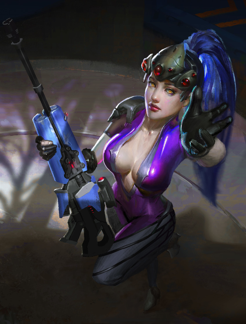 widowmaker (overwatch and 1 more) drawn by weile_zhang
