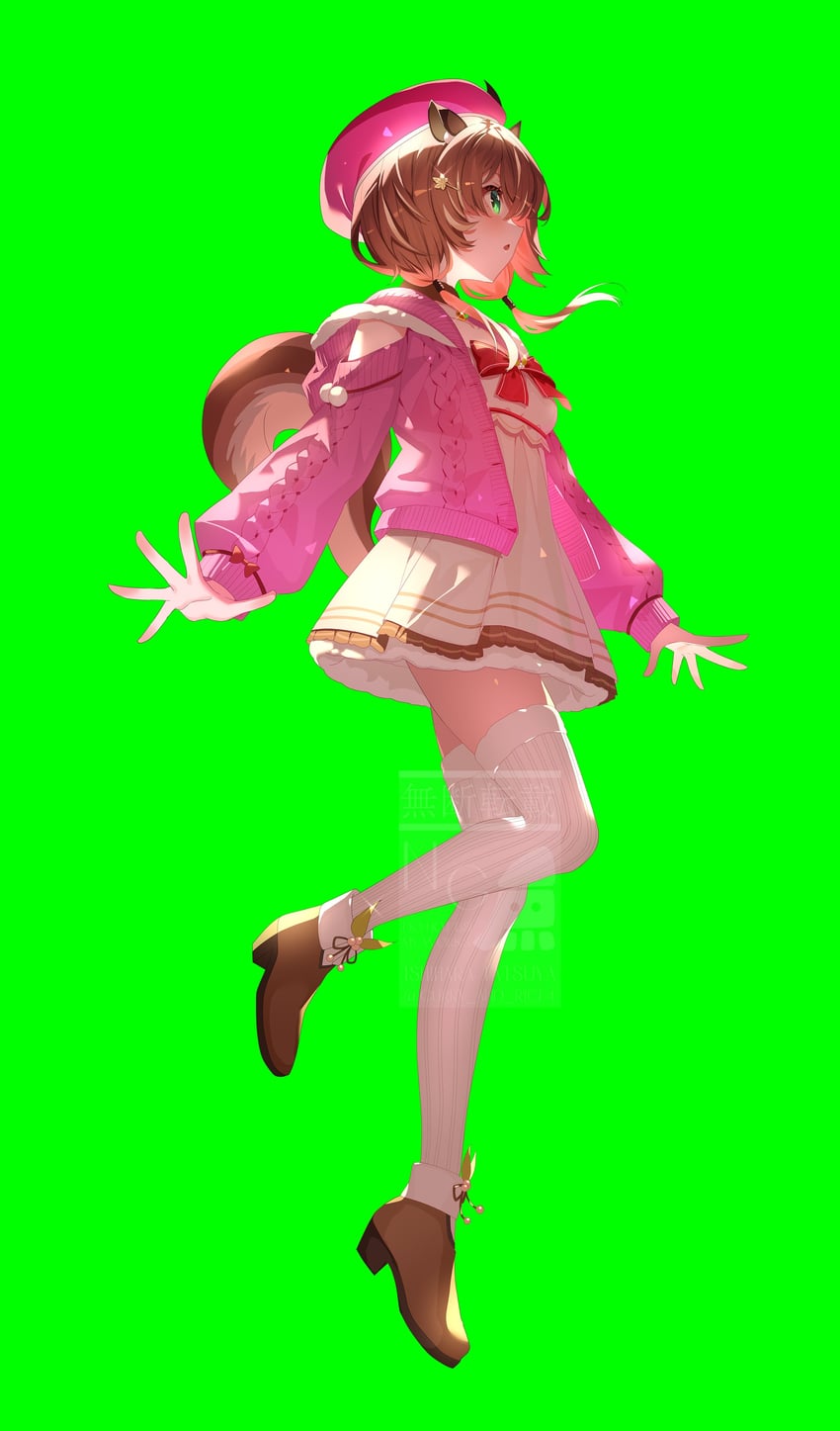 ayunda risu (hololive and 1 more) drawn by ishihara_(kuniyoshi)