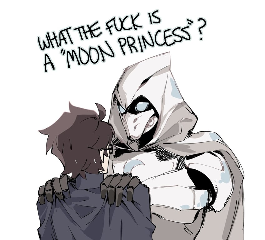 tohno shiki and moon knight (marvel and 2 more) drawn by eri_(erikiri)