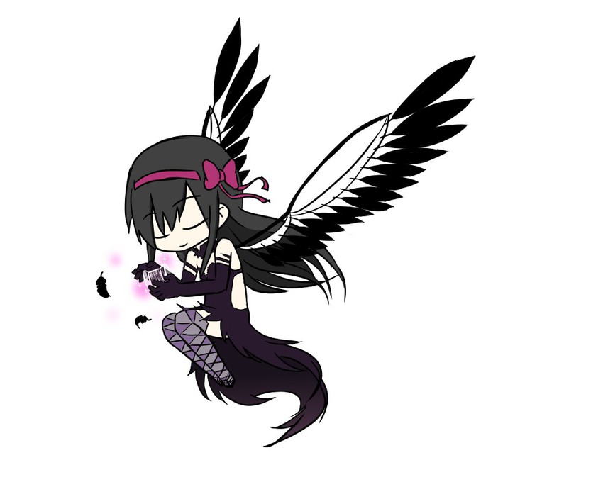akemi homura and akuma homura (mahou shoujo madoka magica and 1 more) drawn by mariel_(sun)