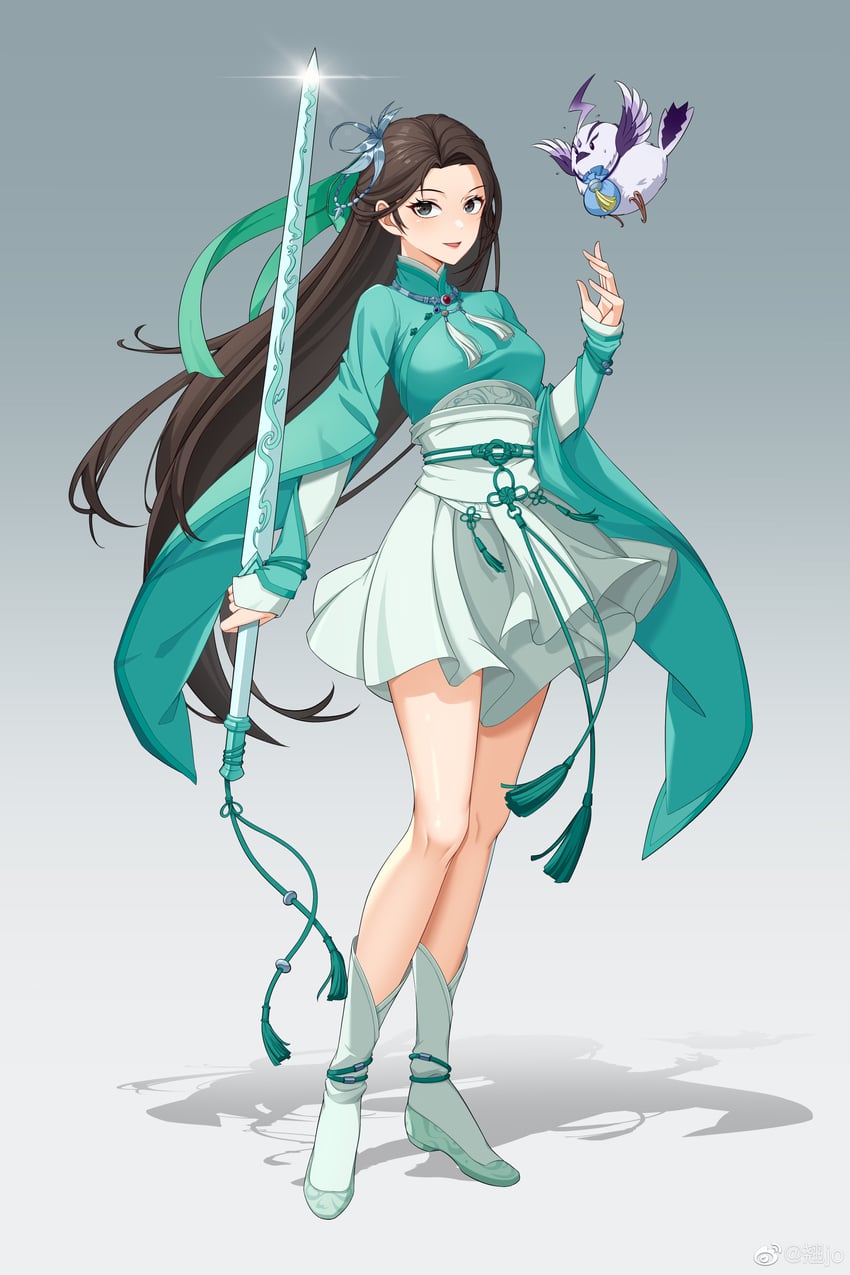 yue qingshu (xianjian qixia zhuan and 1 more) drawn by qiao_jo