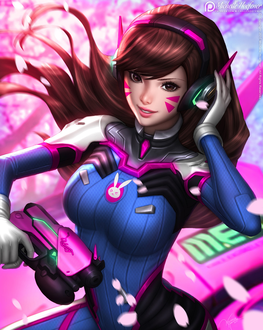 d.va (overwatch and 1 more) drawn by michelle_hoefener