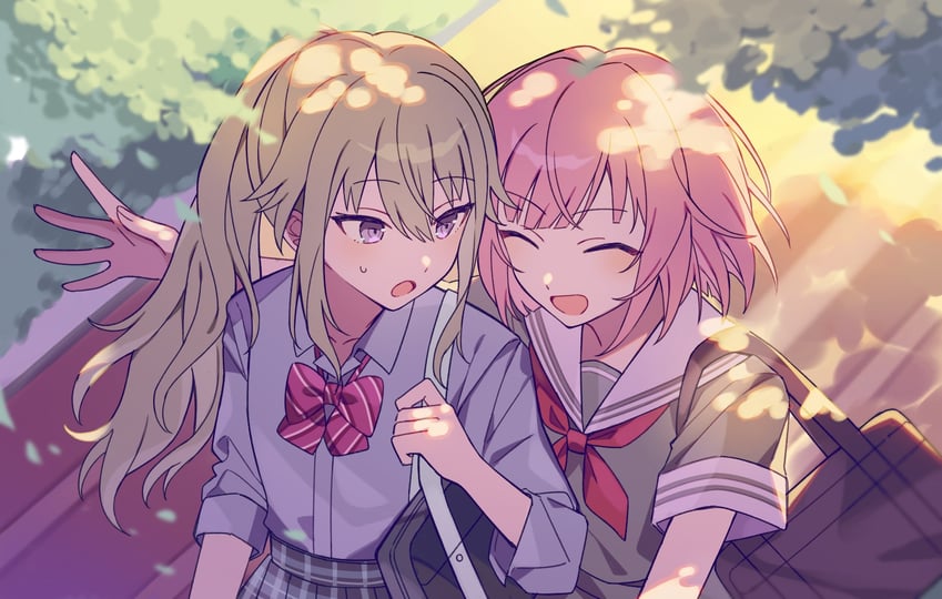 ootori emu and kusanagi nene (project sekai) drawn by kikutouji