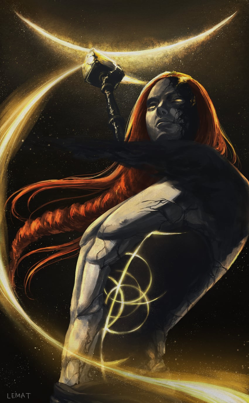 radagon of the golden order (elden ring) drawn by lemat1581