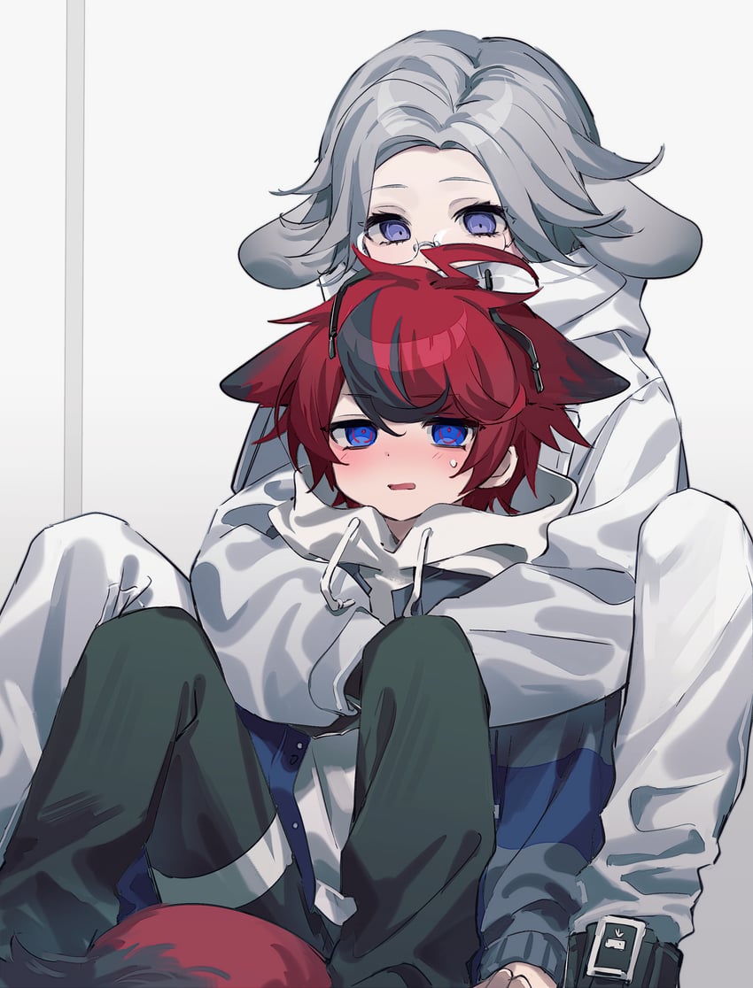 aotsuki eito and sumino takumi (the hundred line -last defense academy-) drawn by fuseru770