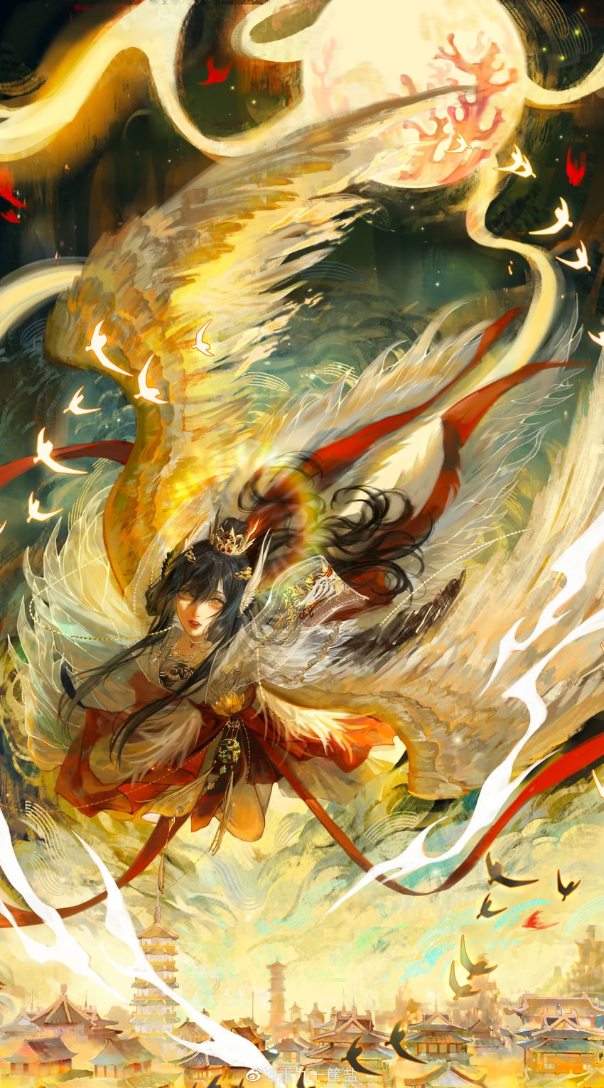 lustrous halo and yuyan (nikki and 1 more) drawn by chongjiu_yi_kuang_yan