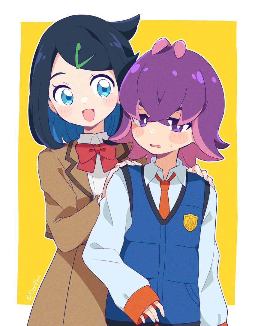 liko and dot (pokemon and 1 more) drawn by 0zr8hc