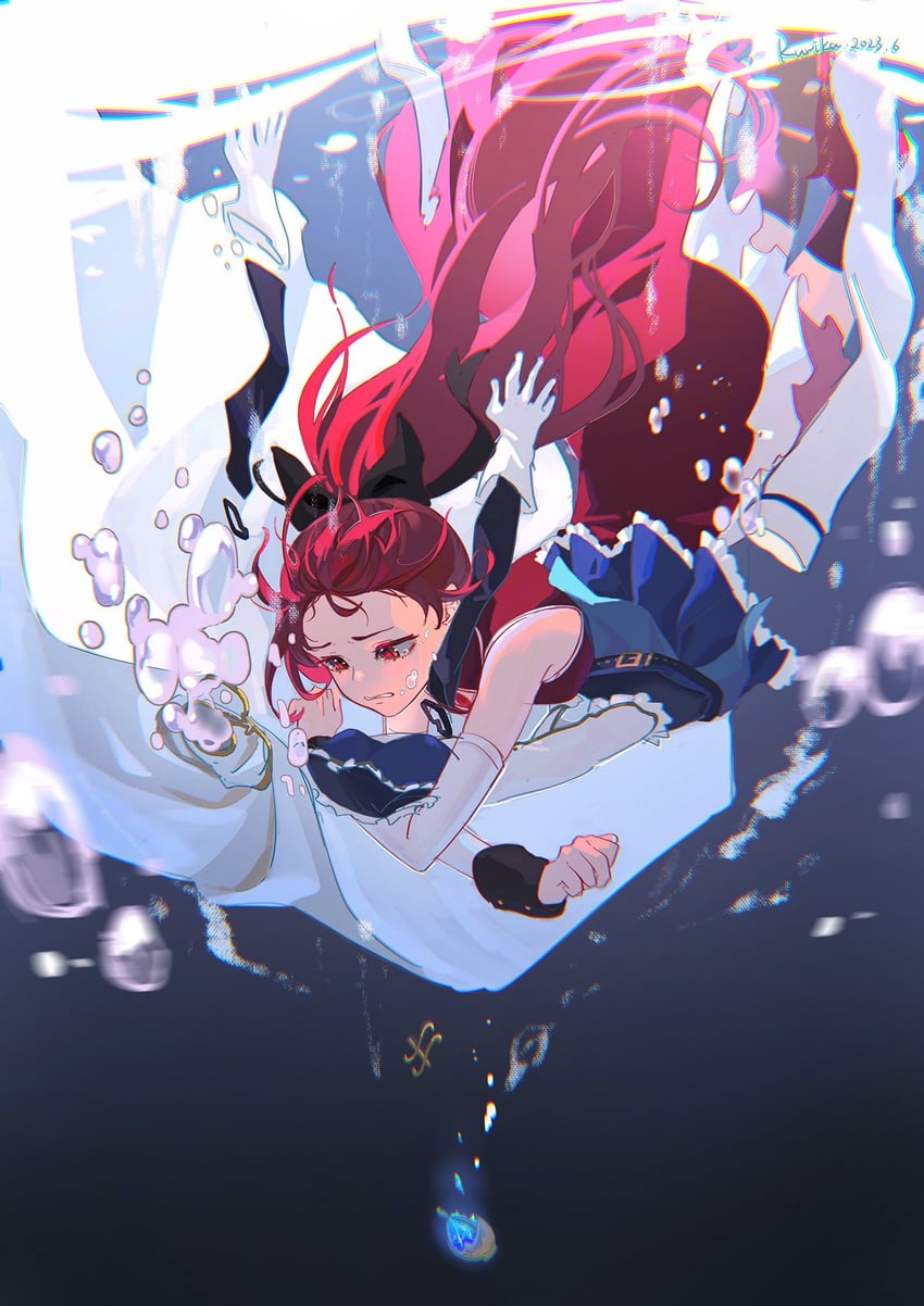 miki sayaka and sakura kyoko (mahou shoujo madoka magica) drawn by qianyewuli
