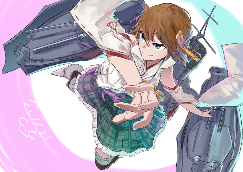hiei and hiei kai ni (kantai collection) drawn by gegesan