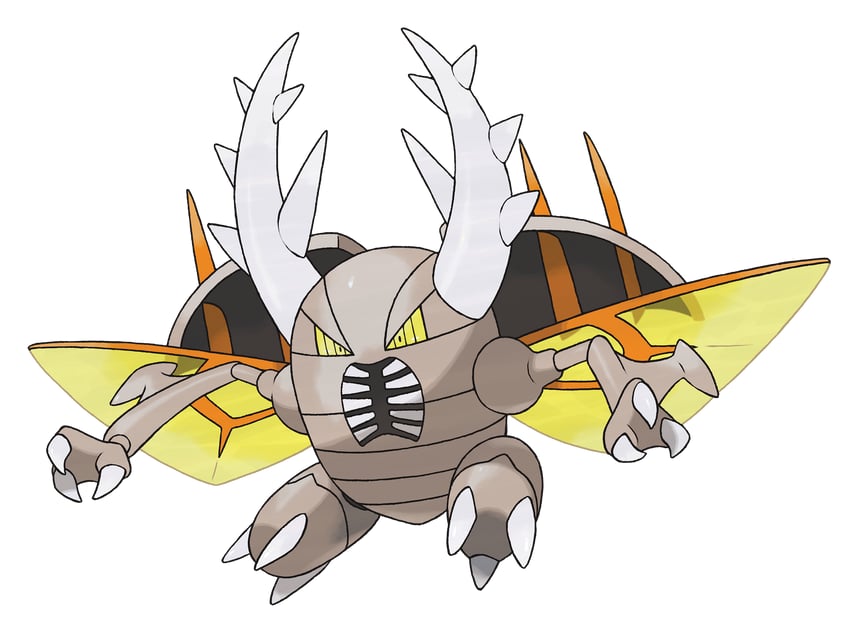 pinsir and mega pinsir (pokemon and 1 more) drawn by sugimori_ken