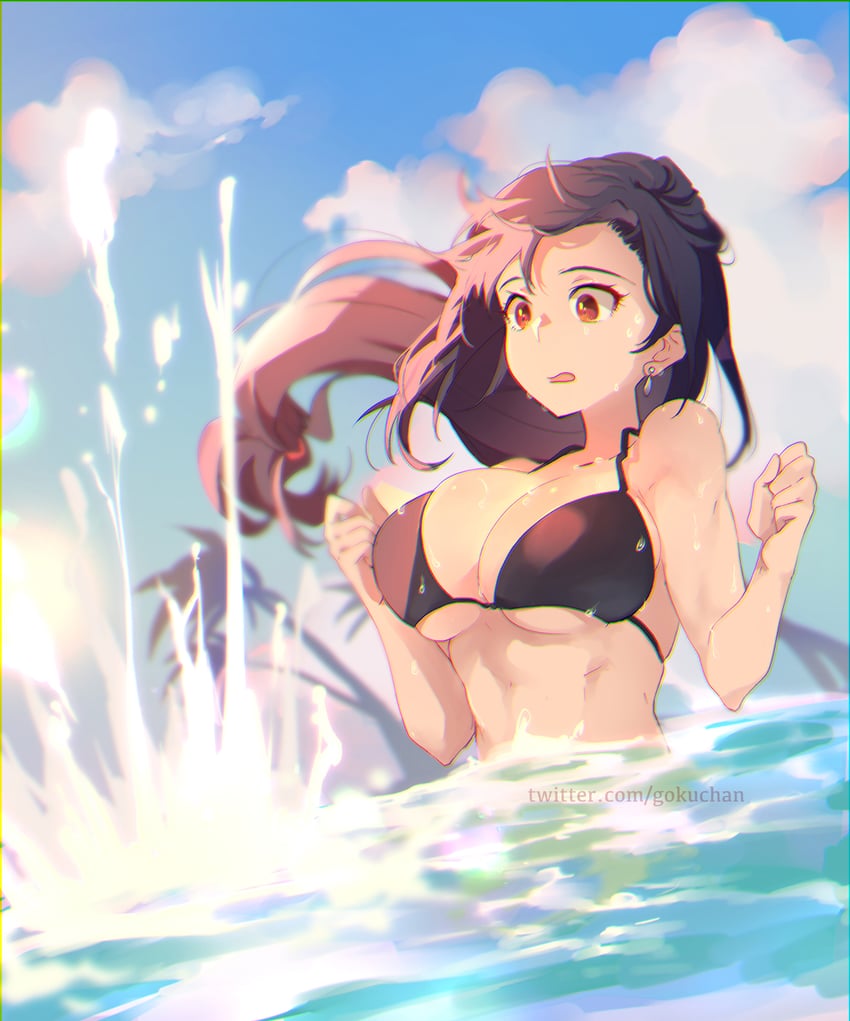 tifa lockhart (final fantasy and 2 more) drawn by goku-chan