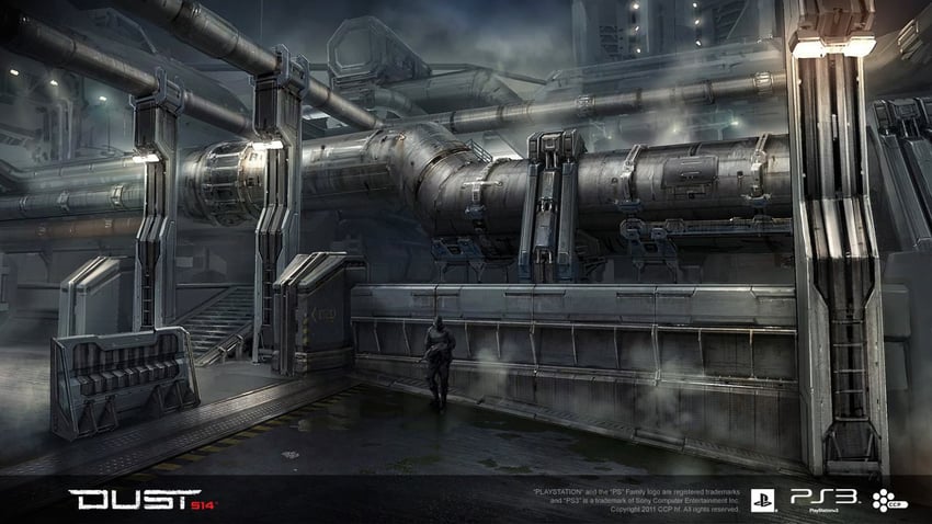 eve online and 1 more drawn by galan_pang