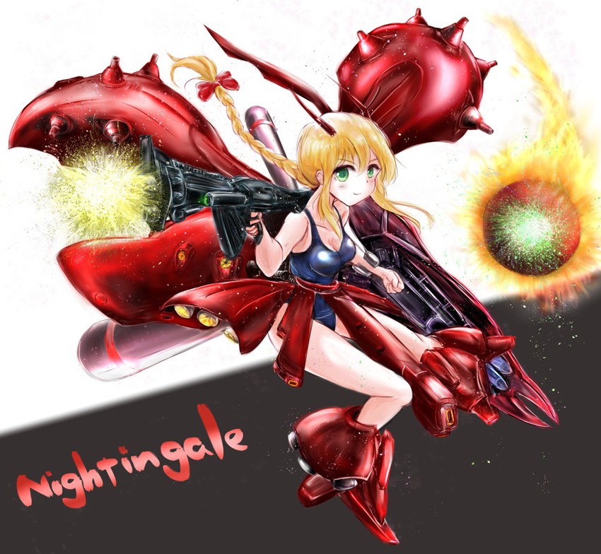 nightingale (gundam and 1 more) drawn by tako_yukisuke