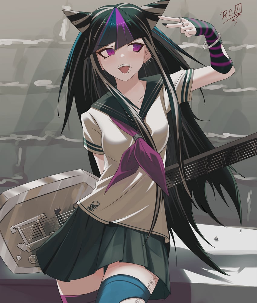 mioda ibuki (danganronpa and 1 more) drawn by rivecoder