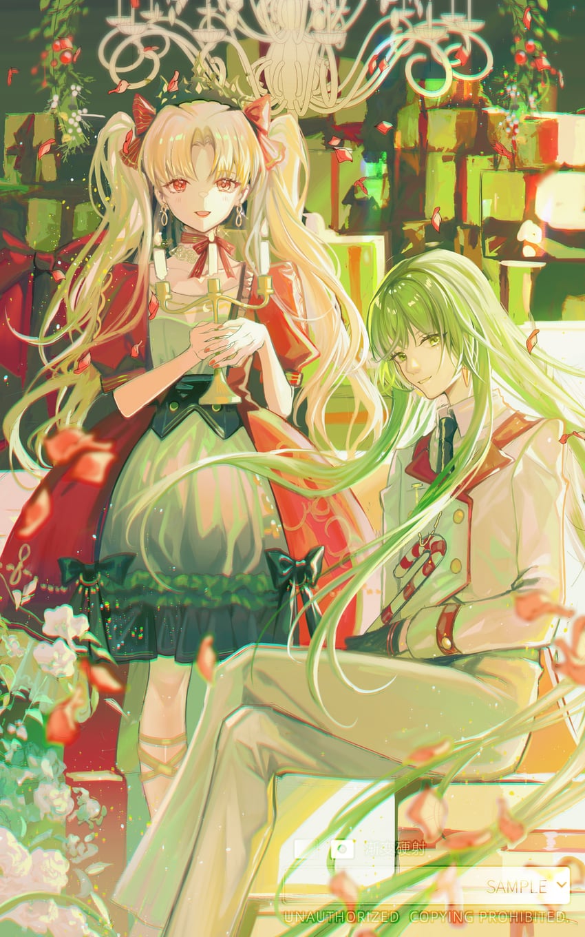 ereshkigal and enkidu (fate and 1 more) drawn by cangchen
