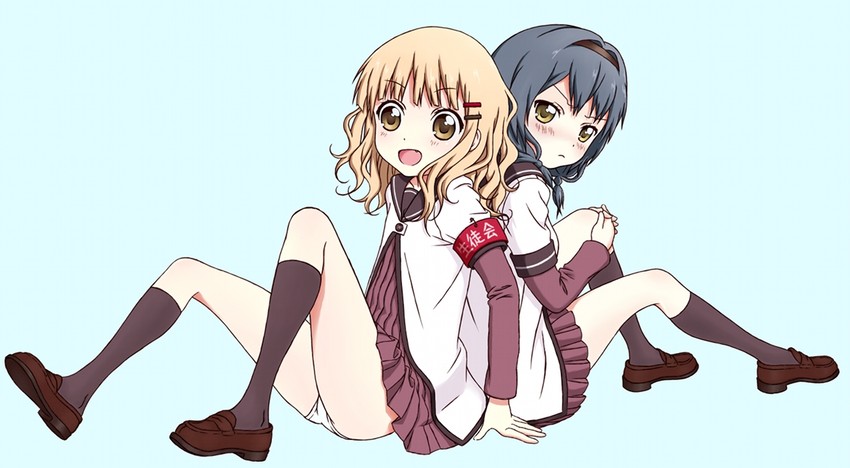 oomuro sakurako and furutani himawari (yuruyuri) drawn by takahashi_(dega_mo)