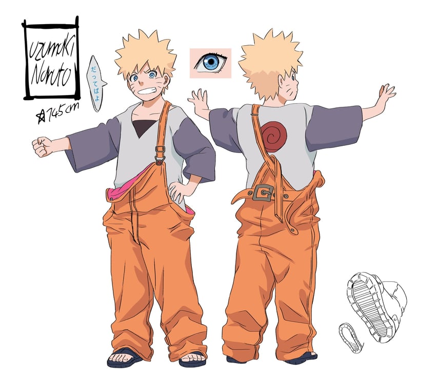 uzumaki naruto (original and 1 more) drawn by kat_yuusha