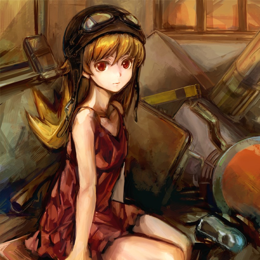oshino shinobu (monogatari and 1 more) drawn by conjaku
