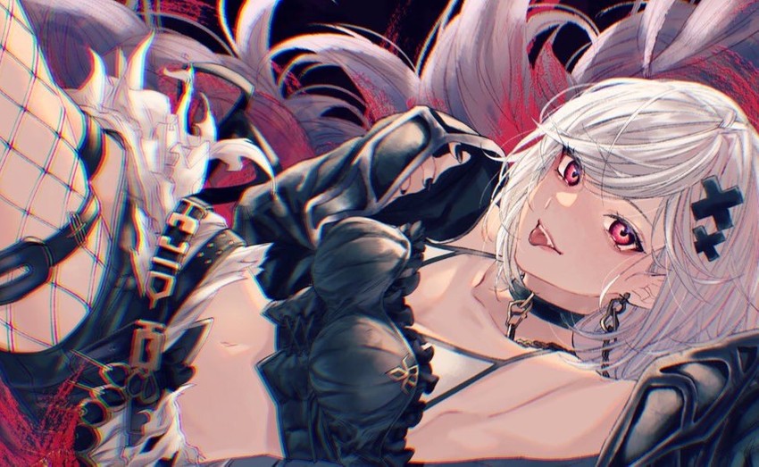 djeeta and alter ego malevolent (granblue fantasy) drawn by omotim000