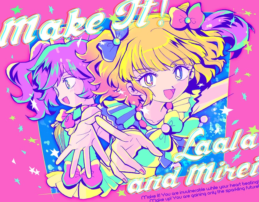 manaka laala and minami mirei (pretty series and 1 more) drawn by maimu_(polka)