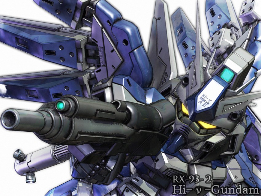 hi-nu gundam (gundam and 2 more) drawn by a_mituhashi