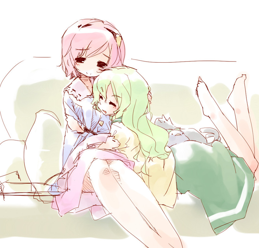 komeiji koishi, komeiji satori, kaenbyou rin, and reiuji utsuho (touhou) drawn by usada_o