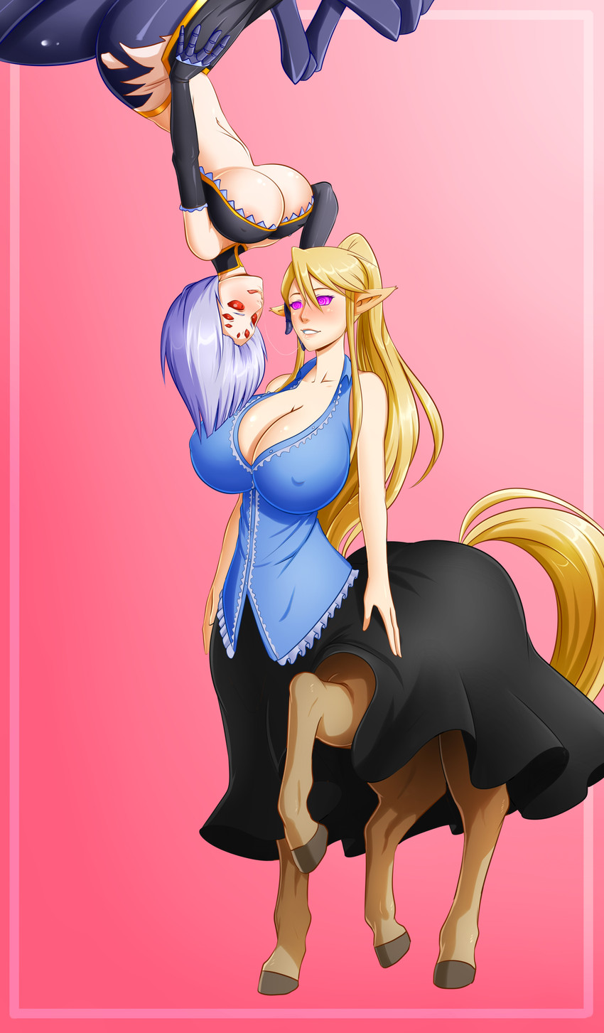 rachnera arachnera and centorea shianus (monster musume no iru nichijou) drawn by sebastian_(pervyseby)