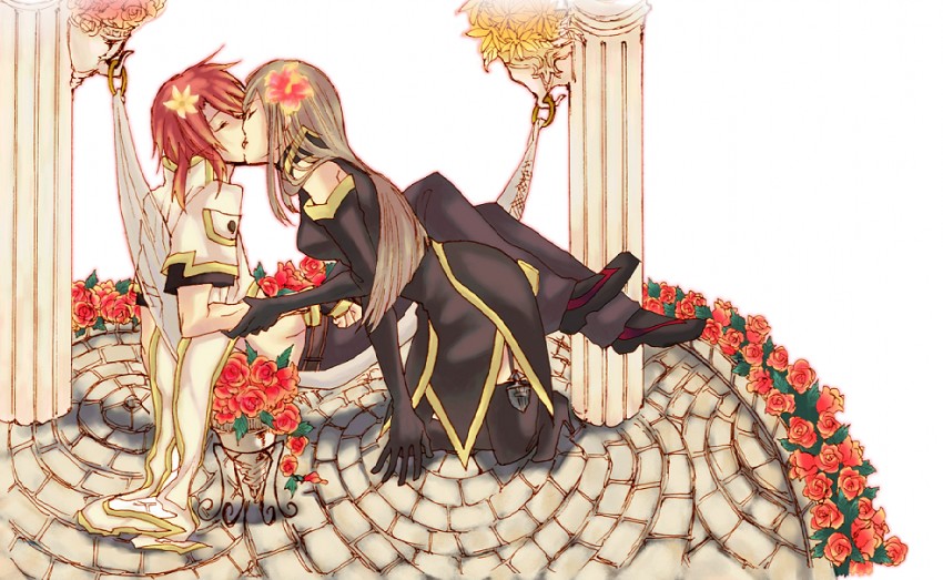 tear grants and luke fon fabre (tales of and 1 more) drawn by gurio
