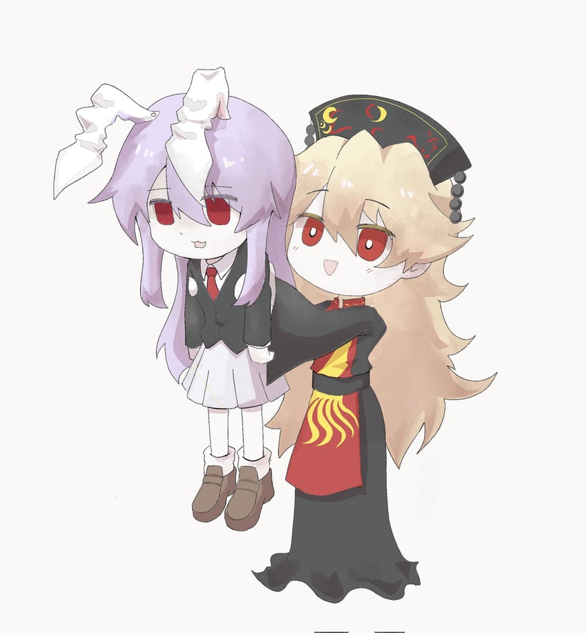 reisen udongein inaba and junko (touhou) drawn by whiten_wolf