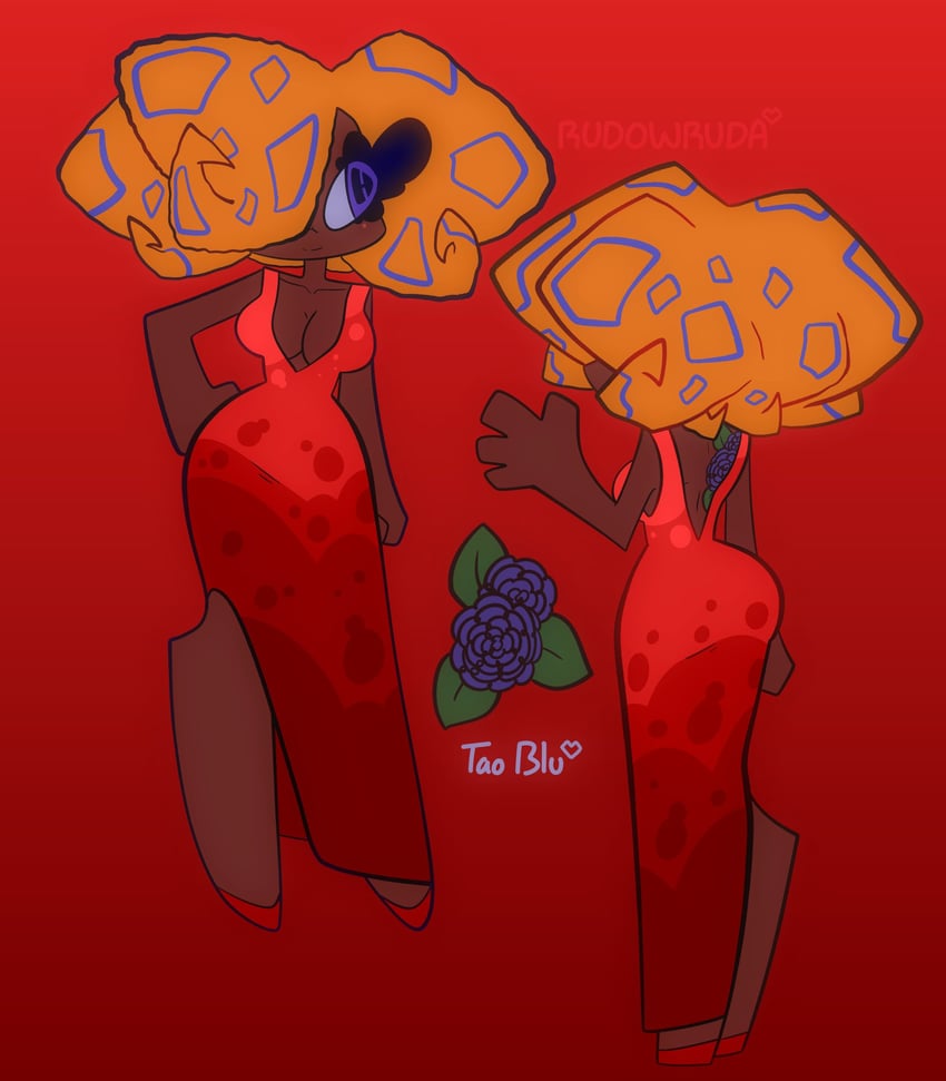 tao blu (splatoon and 1 more) drawn by rudow