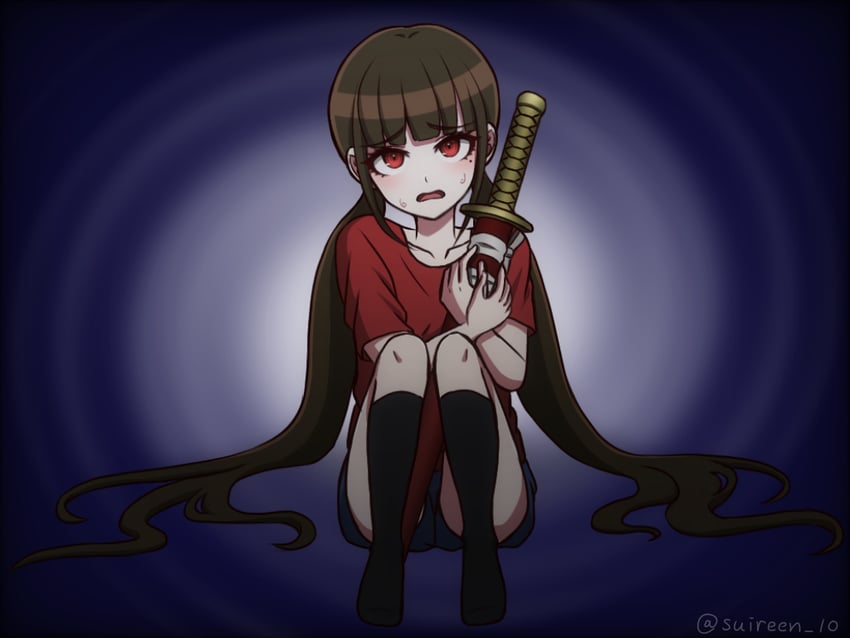 harukawa maki (danganronpa and 1 more) drawn by suiren_yurei