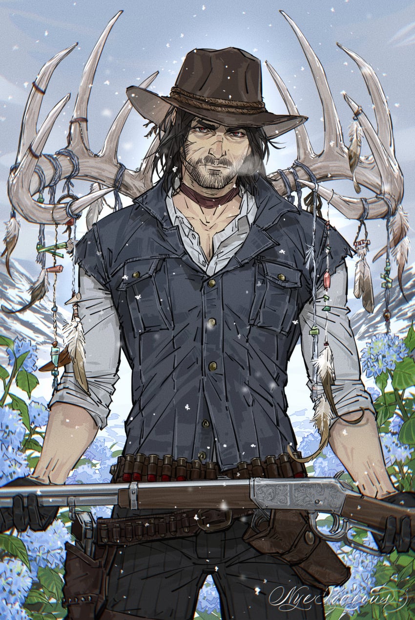 john marston (red dead redemption and 1 more) drawn by nyeigneous