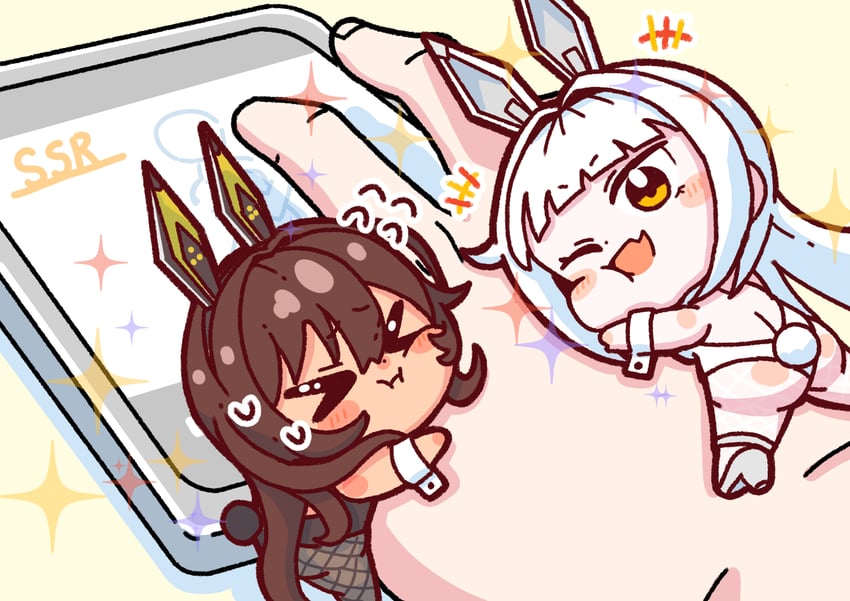 noir and blanc (goddess of victory: nikke) drawn by hatodokei